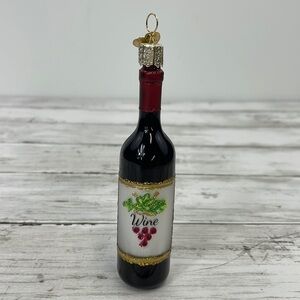 OWC WINE BOTTLE CHRISTMAS ORNAMENT OLD WORLD CHRISTMAS
